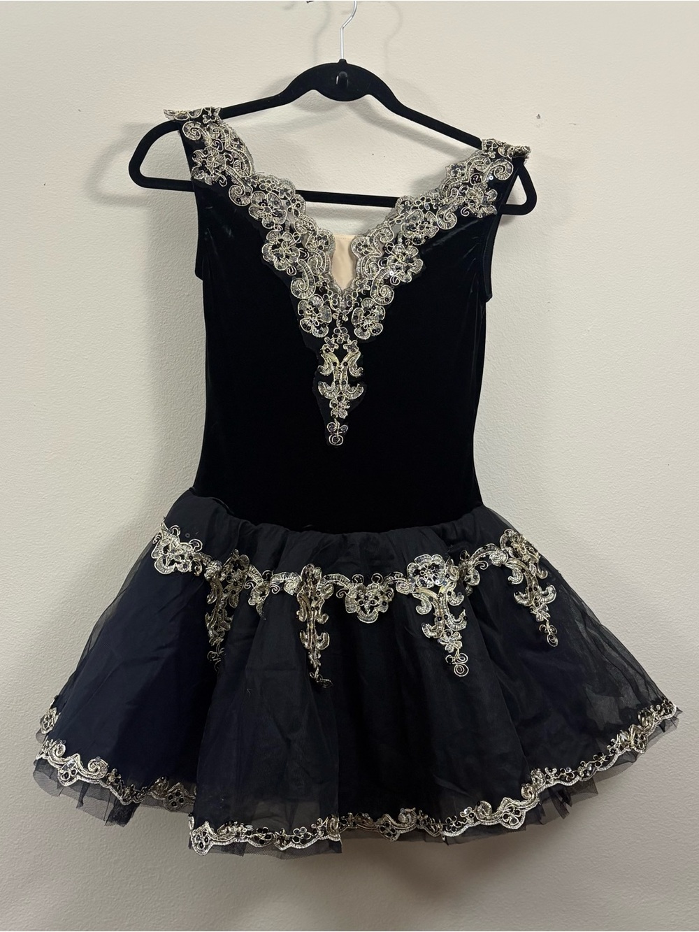 Weissman Giselle Valse Black Gold Dance Ballet Tutu Dress Recital Womens M